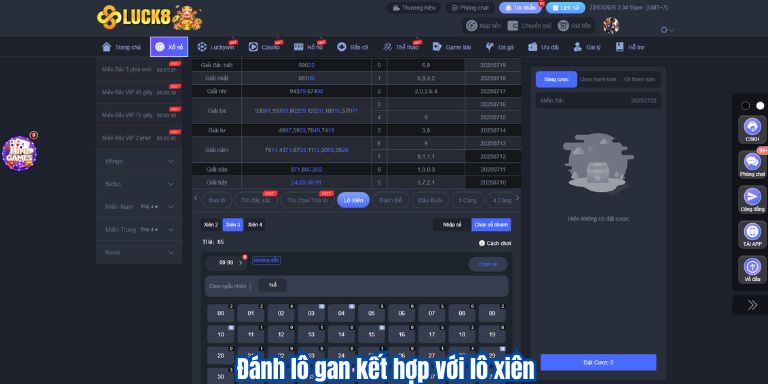 Đánh lô gan kết hợp với lô xiên