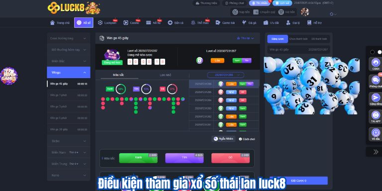 Điều kiện tham gia xổ số thái lan luck8