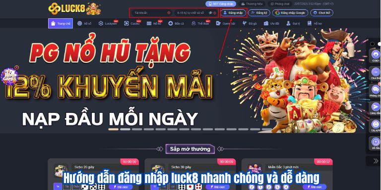 ĐĂNG NHẬP LUCK8 4 Hướng dẫn đăng nhập luck8 nhanh chóng và dễ dàng
