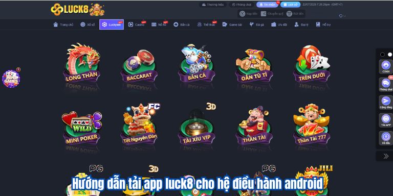 TẢI APP LUCK8 4 Hướng dẫn tải app luck8 cho hệ điều hành android