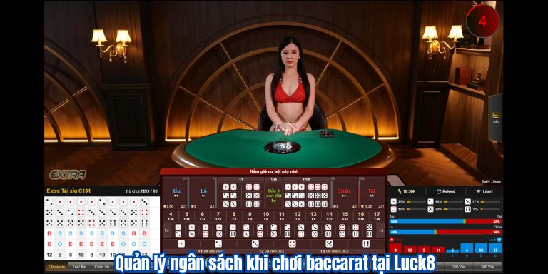Quản lý ngân sách khi chơi baccarat tại Luck8